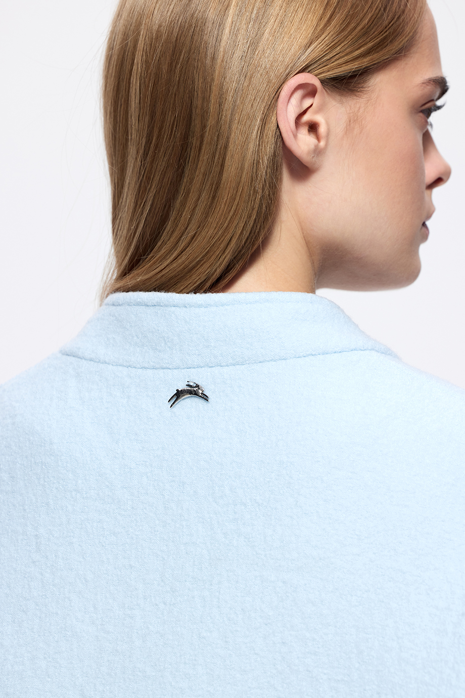 Бомбер из шерстяного букле