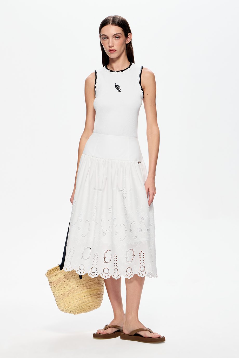 Юбка из хлопкового шитья