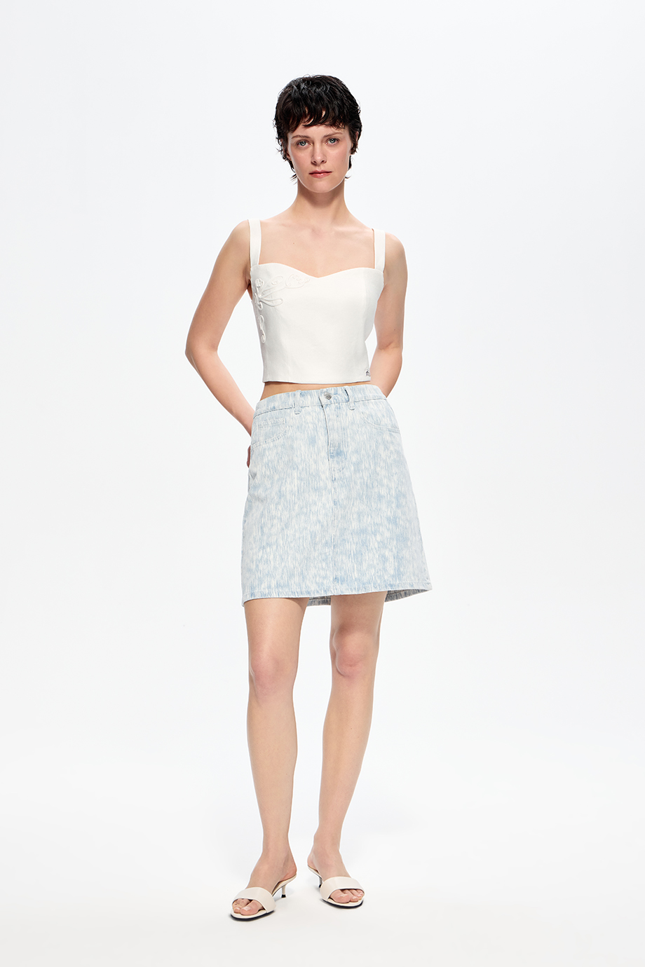 Юбка джинсовая мини Юбка джинсовая мини