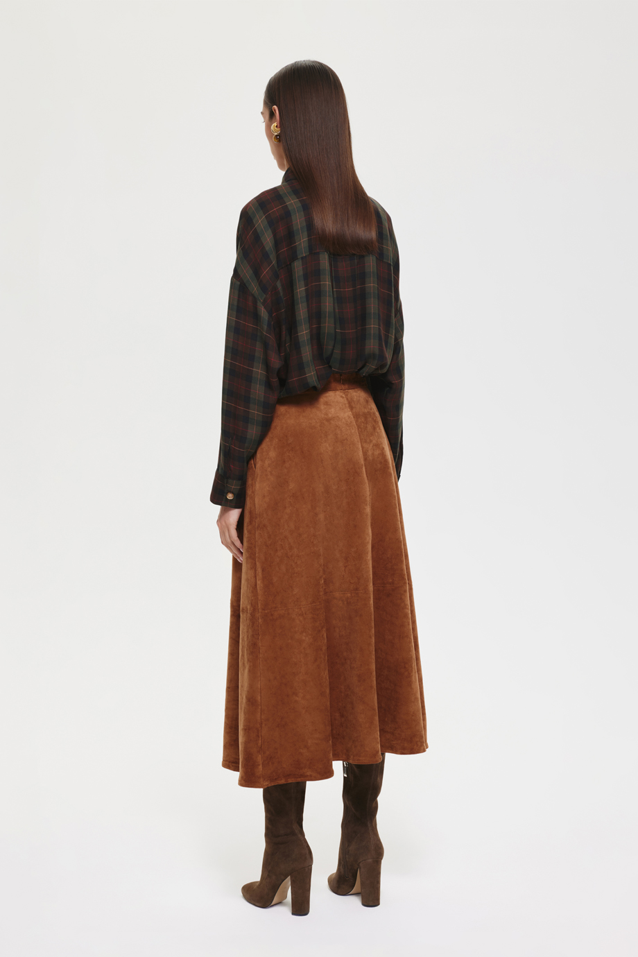 Юбка из экозамши