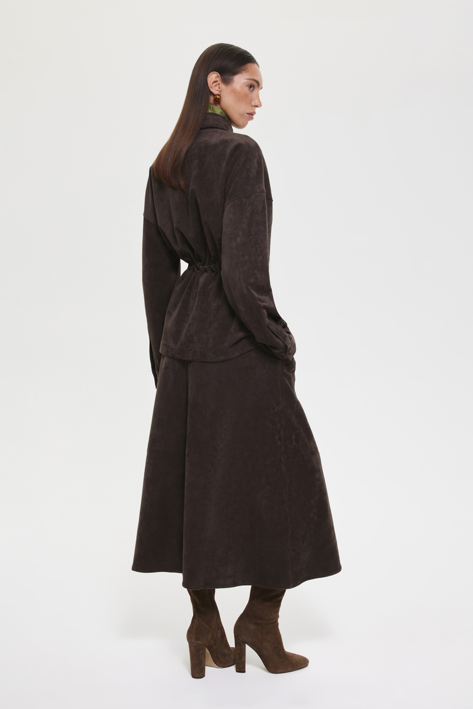 Рубашка из экозамши