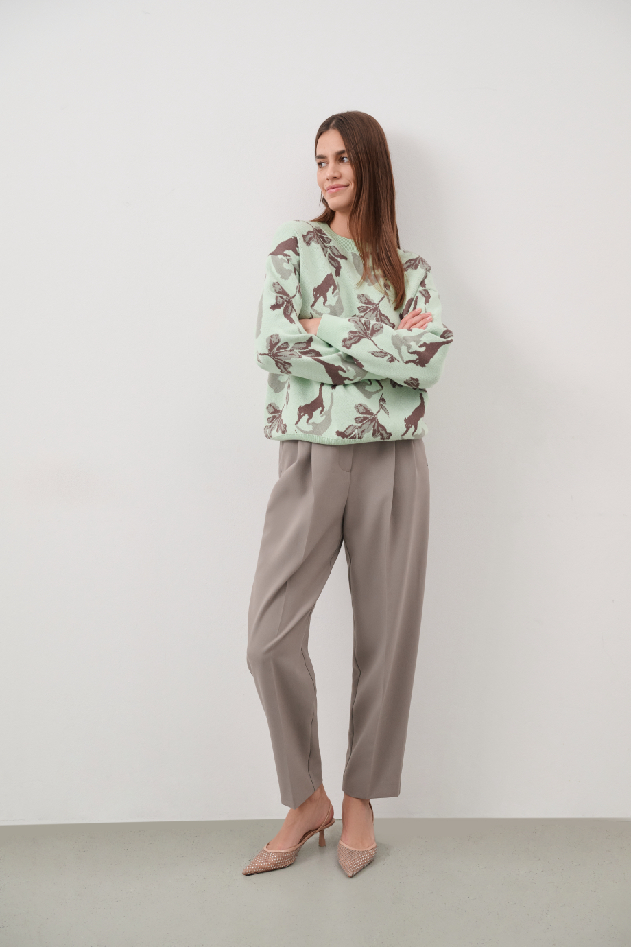 Джемпер с жаккардовым рисунком