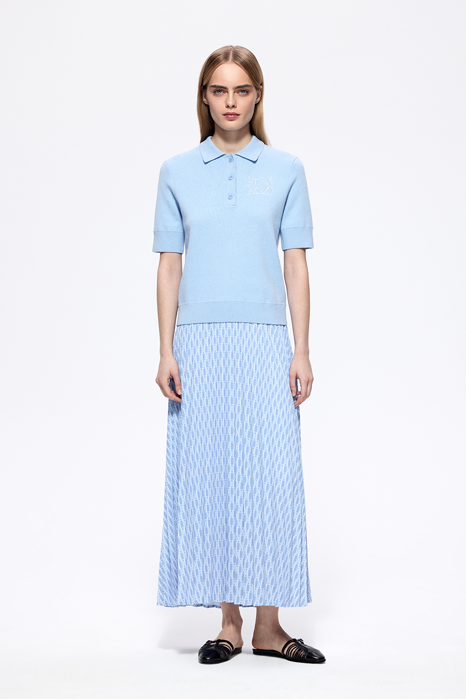 Юбка-плиссе с принтом