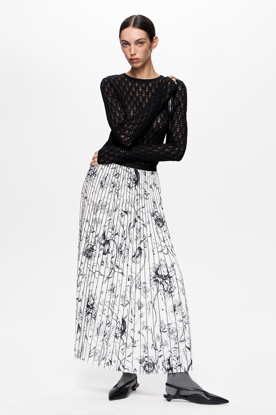 Джемпер ажурный