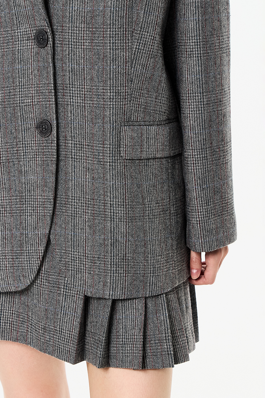 Жакет свободный с вышивкой