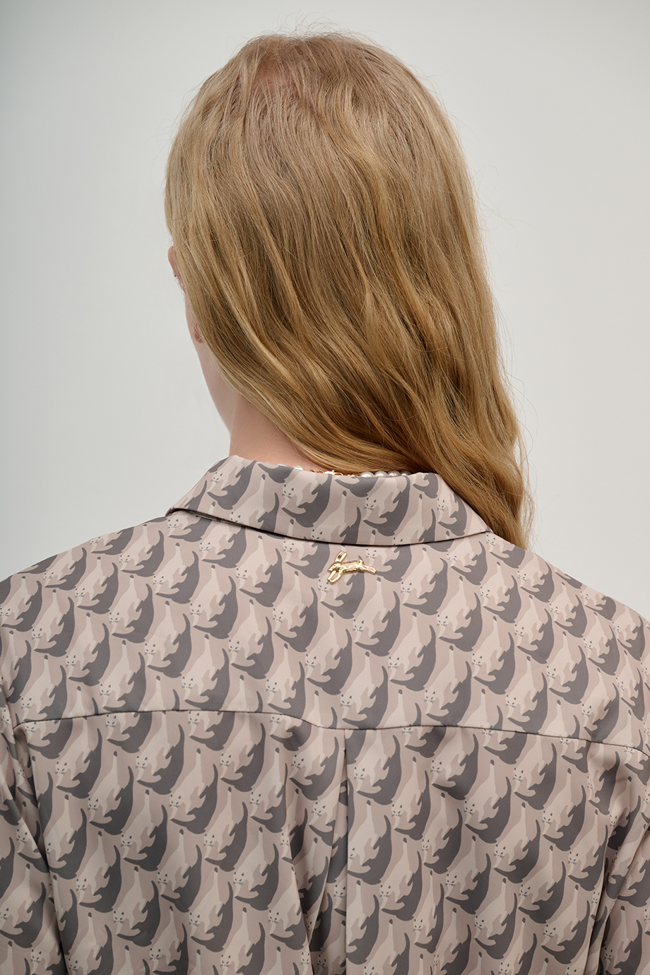 Платье-плиссе с принтом