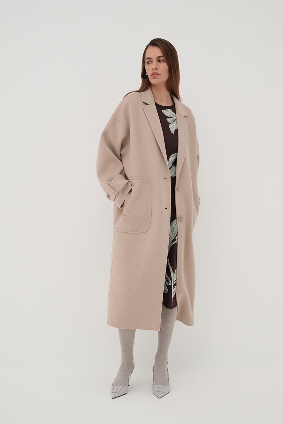 Пальто-кокон из шерсти Пальто-кокон из шерсти