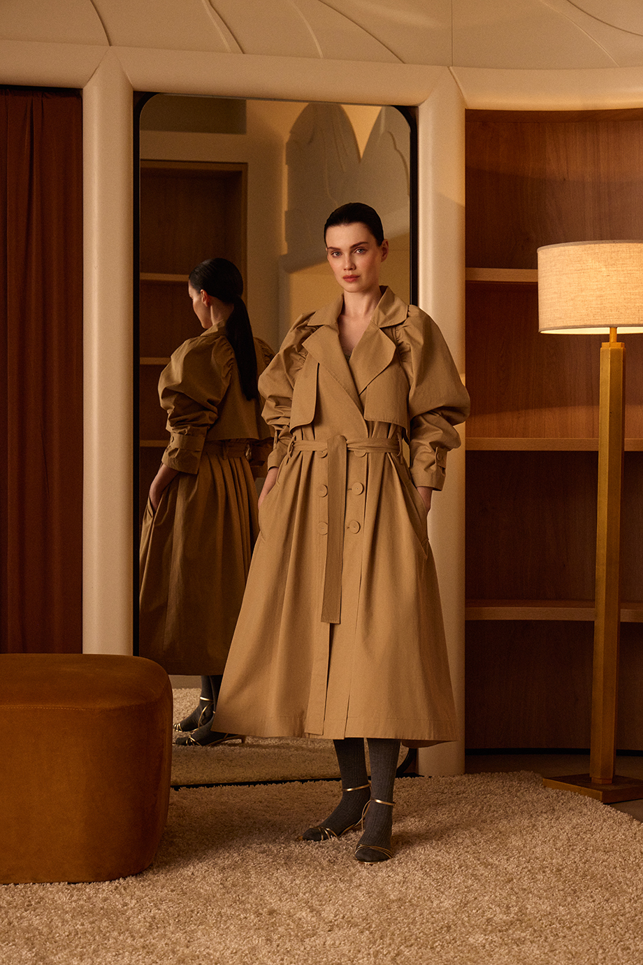 Тренч с объемными рукавами Тренч с объемными рукавами