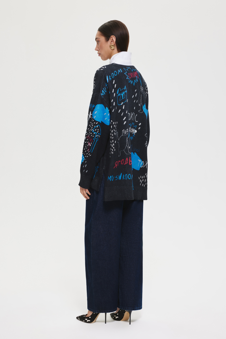 Джемпер с принтом