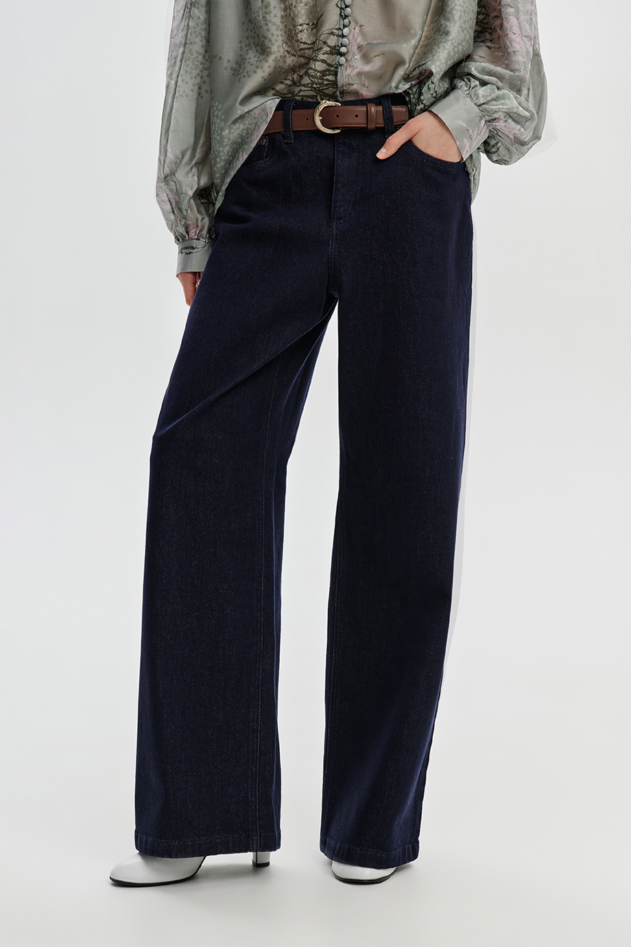 Джинсы Wide Leg утепленные