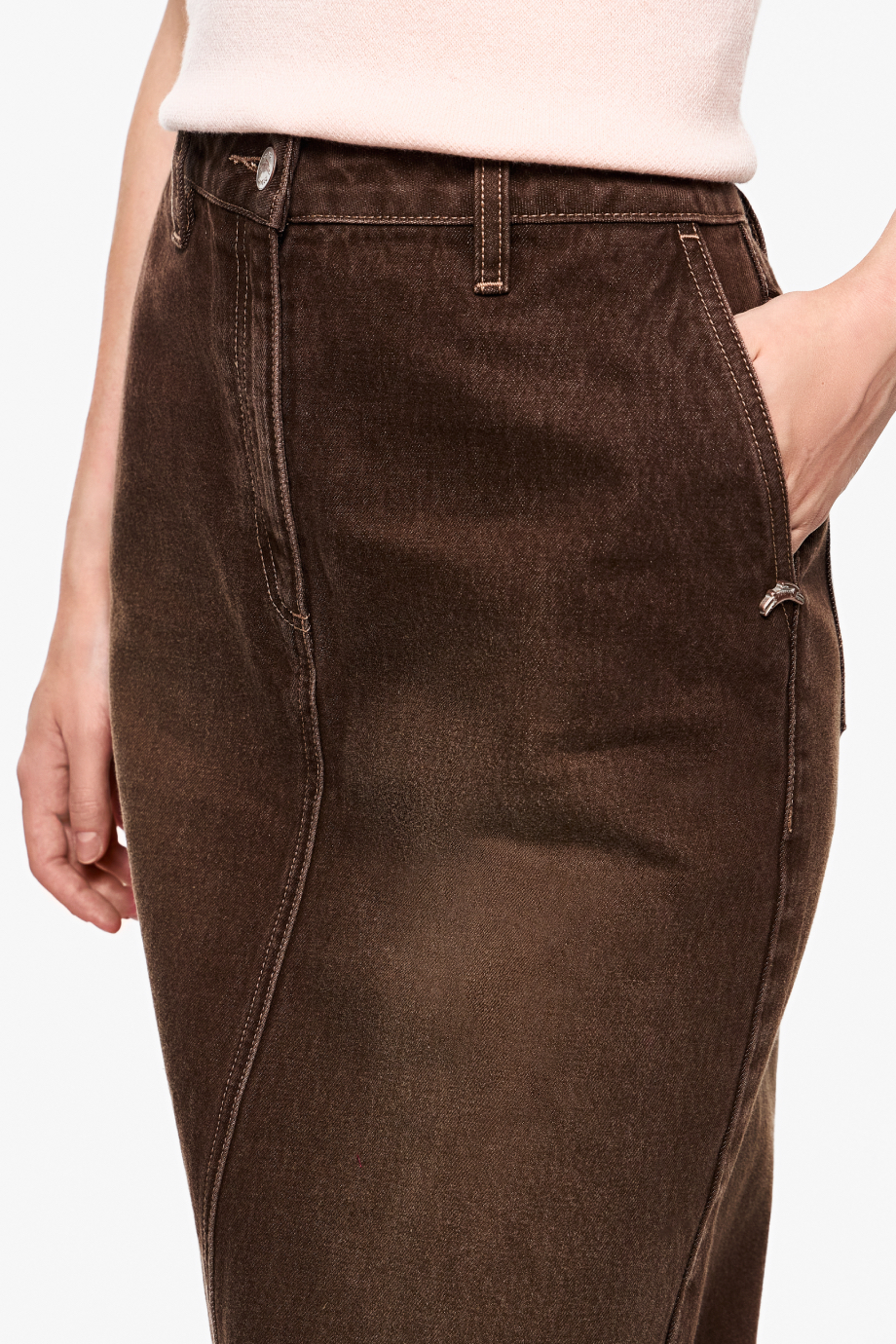 Юбка-карандаш джинсовая