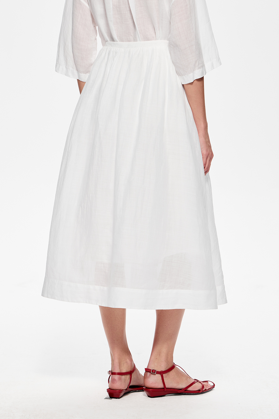 Юбка А-силуэта из крапивы