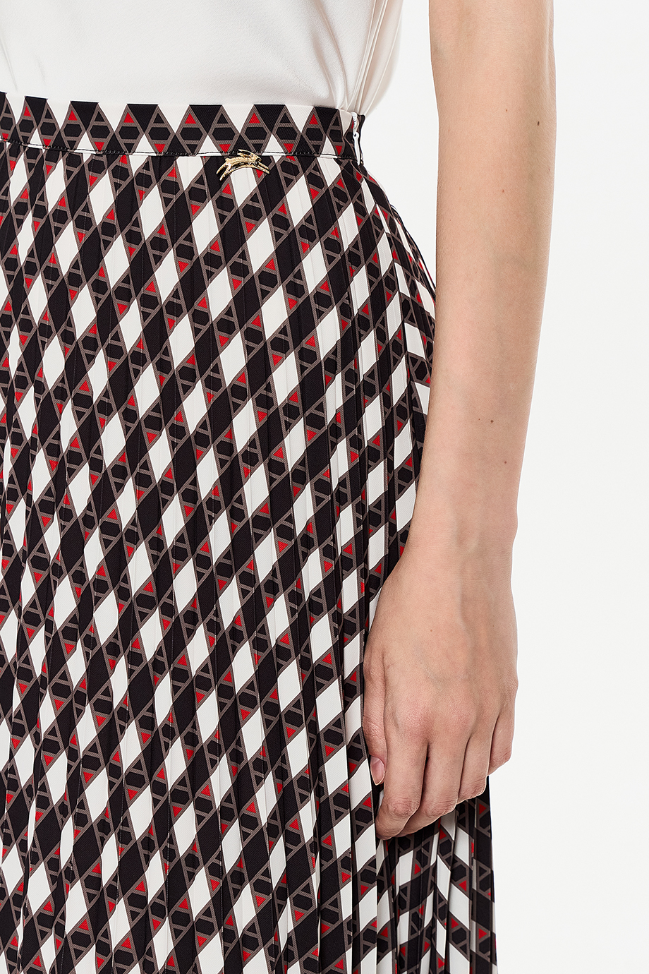 Юбка-плиссе с принтом