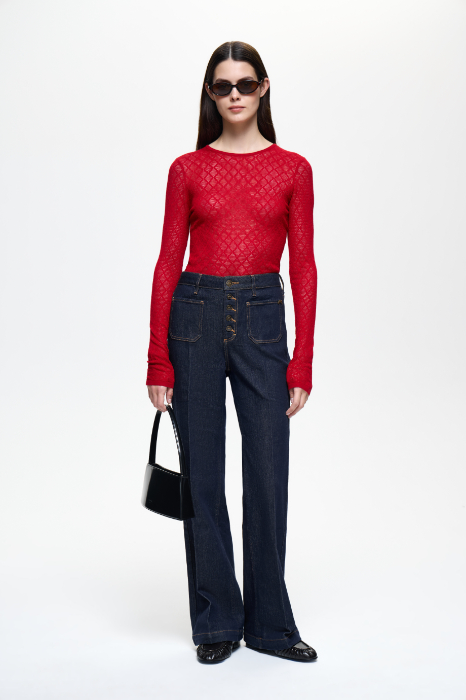 Джемпер ажурный