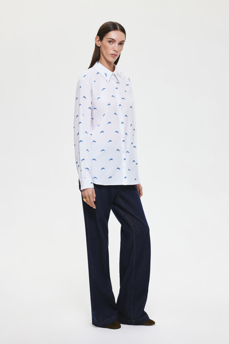 Рубашка с лого-паттерном