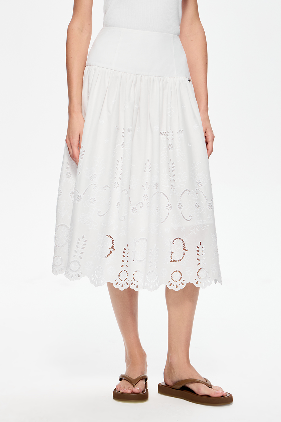 Юбка из хлопкового шитья